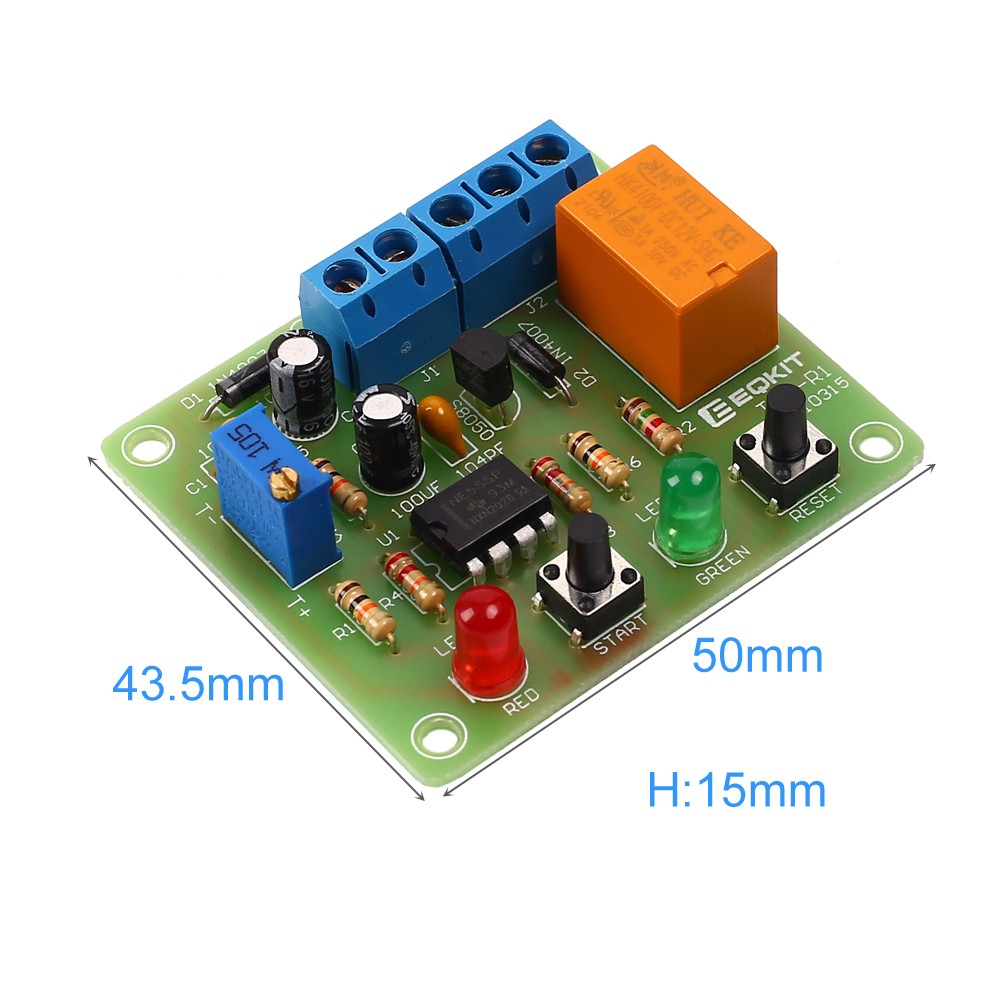 DC 12V Timer Relay Control Switch DIY Kit 100s Delay Electronic